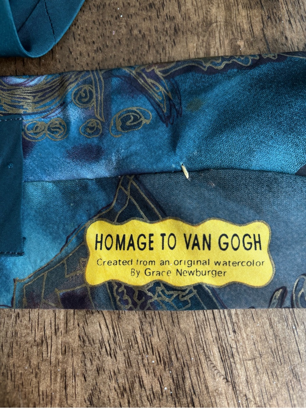 Homage to Van Gogh Silk Tie - Picture 2 of 3